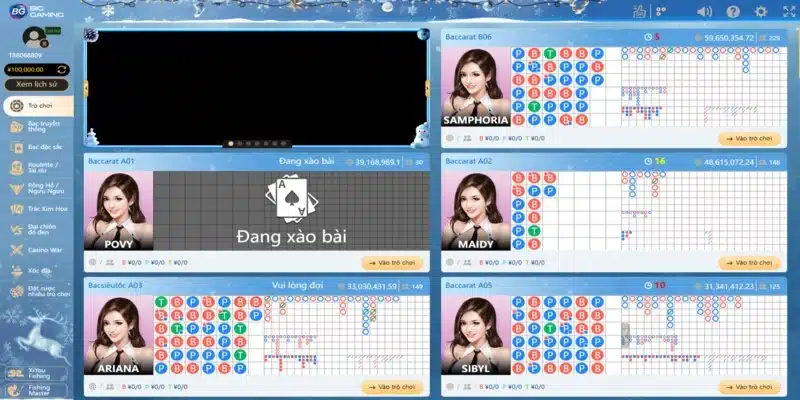 Khám phá sảnh Casino cùng nhiều sản phẩm cá cược hấp dẫn, đa dạng