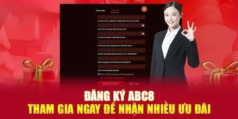 Đăng ký nhận nhiều ưu đãi tại ABC8